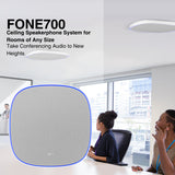 AVer FONE700 Ceiling Speakerphone System with Noise Suppression and VB130 4K Videobar (White) Bundle