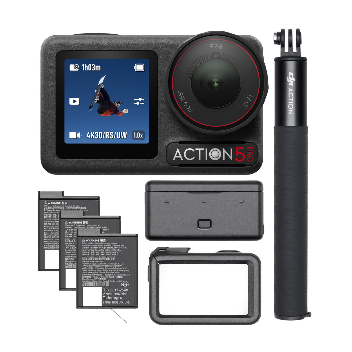 DJI Osmo Action 5 Pro Adventure Combo Camera with 4nm Chip and 47GB Built-In Storage