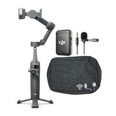 DJI Osmo Mobile 7P Gimbal with 7th Gen Stabilization with DJI Mic 2 TX, Lavalier Mic and Travel Case