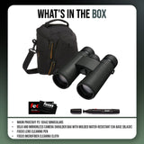 Nikon Prostaff P3 10X42 Binoculars and DSLR and Mirrorless Camera Shoulder Bag (Black) Bundle