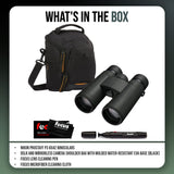 Nikon Prostaff P3 8X42 Binoculars and DSLR and Mirrorless Camera Shoulder Bag (Black) Bundle