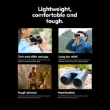 Nikon Prostaff P7 10X42 Binoculars and DSLR and Mirrorless Camera Shoulder Bag (Black) Bundle