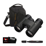 Nikon Prostaff P7 8X42 Binoculars and DSLR and Mirrorless Camera Shoulder Bag (Black) Bundle
