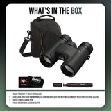 Nikon Prostaff P7 8X42 Binoculars and DSLR and Mirrorless Camera Shoulder Bag (Black) Bundle