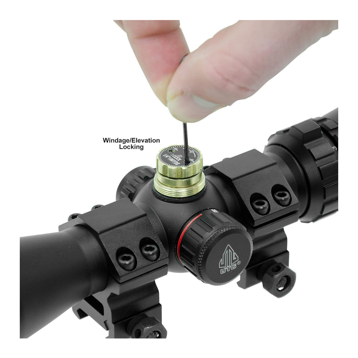 UTG 2 to 7X32 1-Inch Black Handgun Scope with Up to 25 Inch of Eye Relief