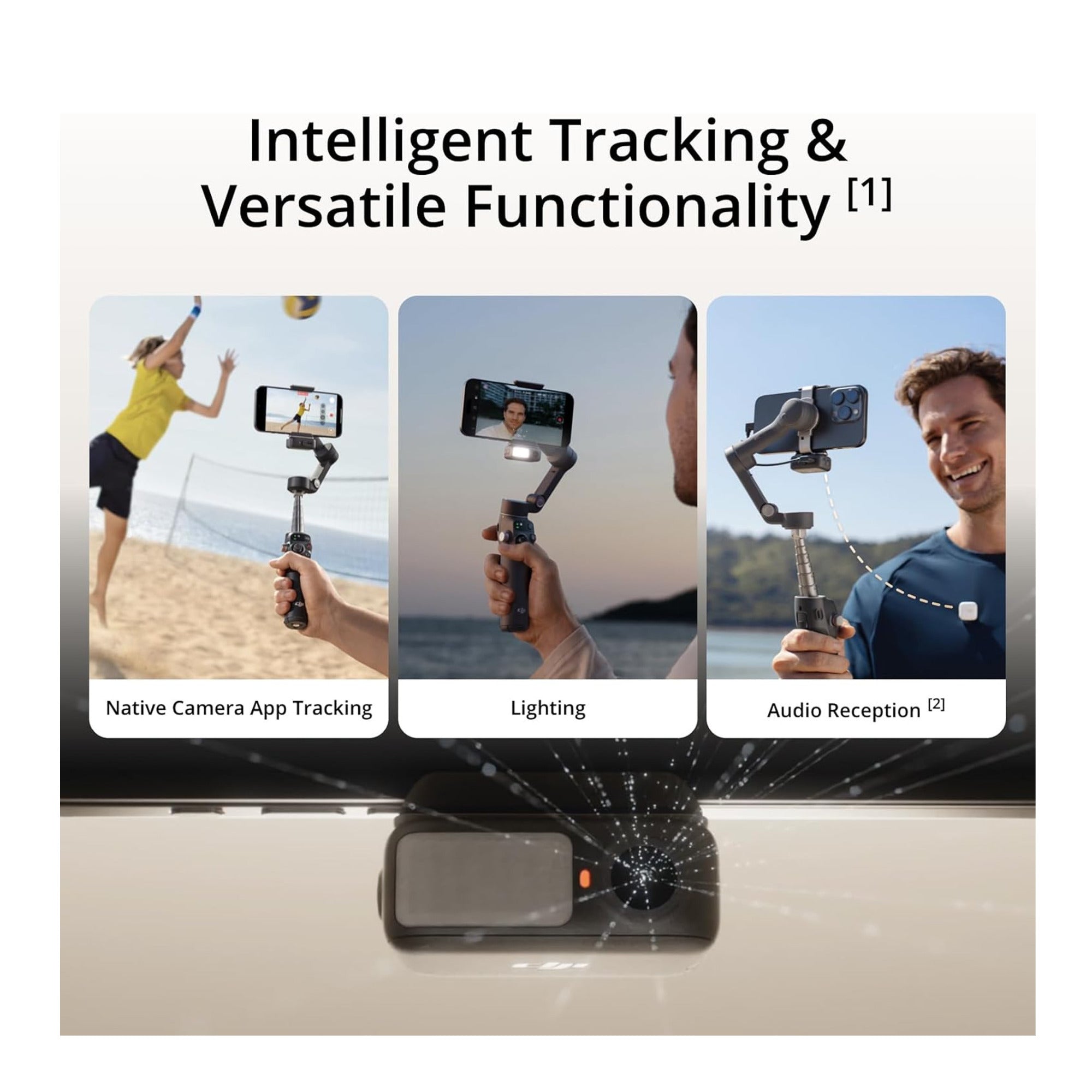DJI Osmo Mobile 7P Gimbal with DJI Mic Mini (2 TX + 1 RX + Case