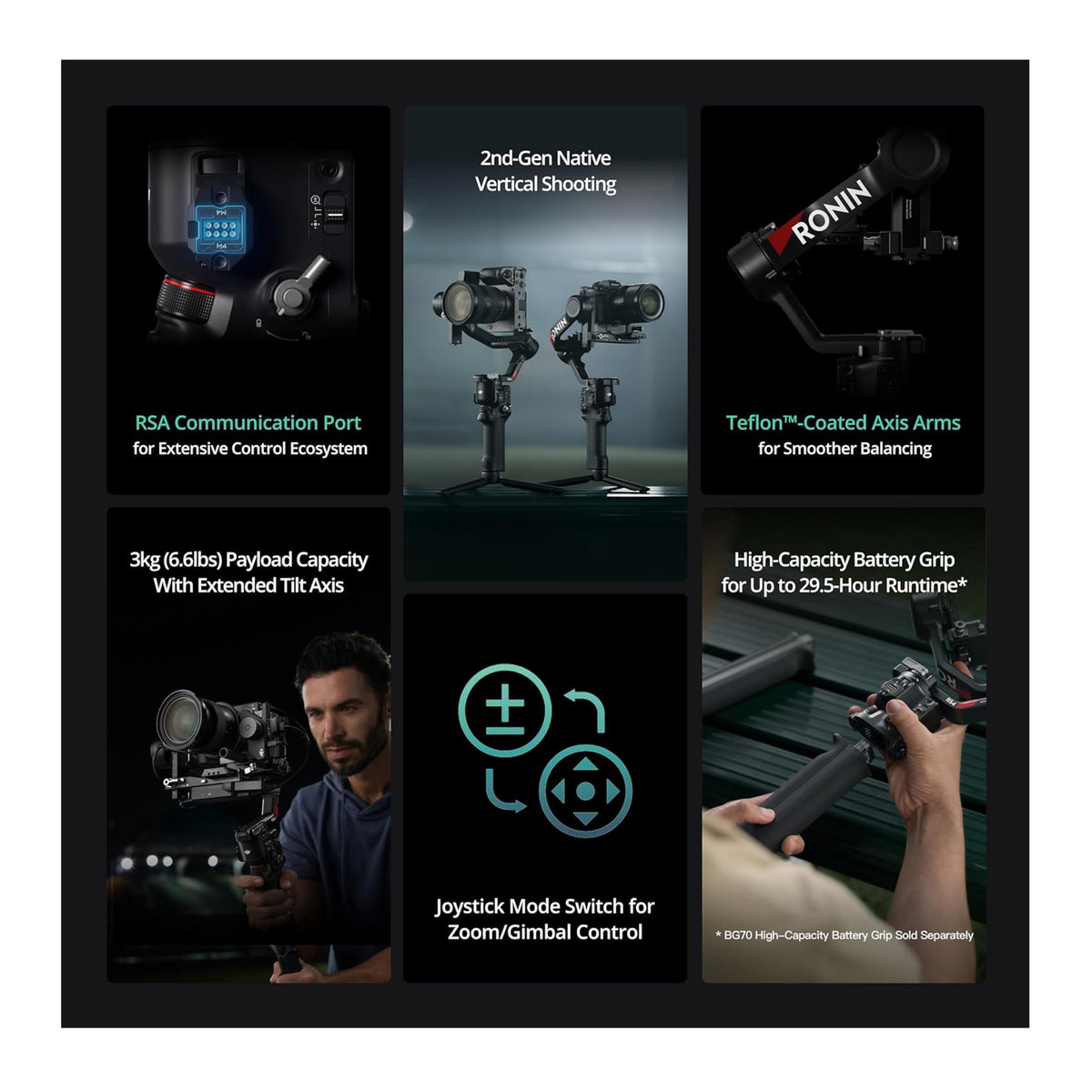 DJI RS 4 Gimbal Stabilizer with Joystick Mode Switch and DJI Care Refresh 2-Year Plan Bundle