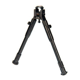 UTG Clamp On Black Bipod with 8.7 to 10.2 Inch Center Height and Aluminum Body