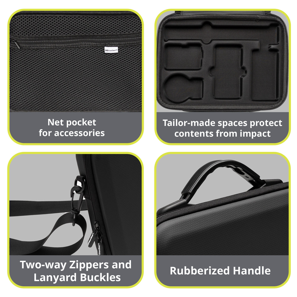 Knox Gear Portable Storage and Carrying Case and Refresh 1-Year Plan (Physical Card) Bundle