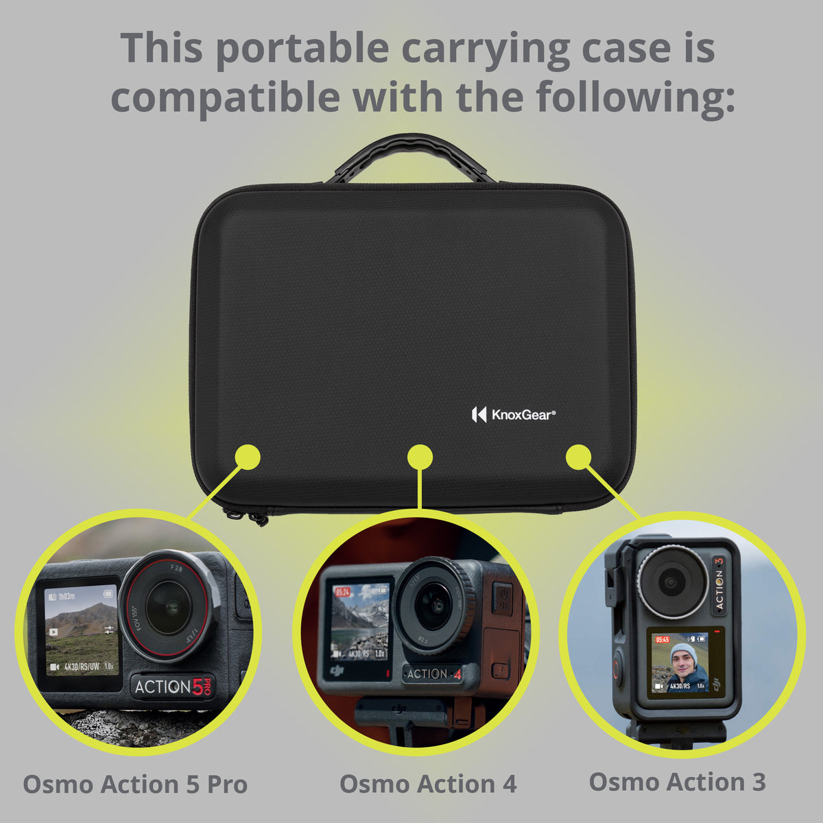 Knox Gear Portable Storage and Carrying Case and Refresh 2-Year Plan (Physical Card) Bundle