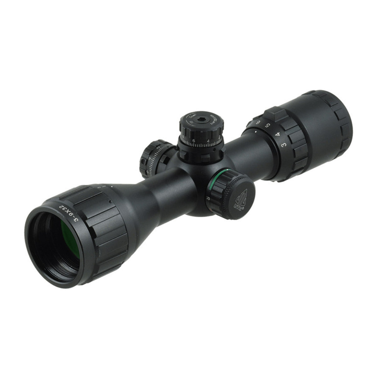 Leapers UTG Bug Buster 3-9x32 1-Inch RGB Scope with Adjustable Objective and Mil-Dot Reticle (Black)