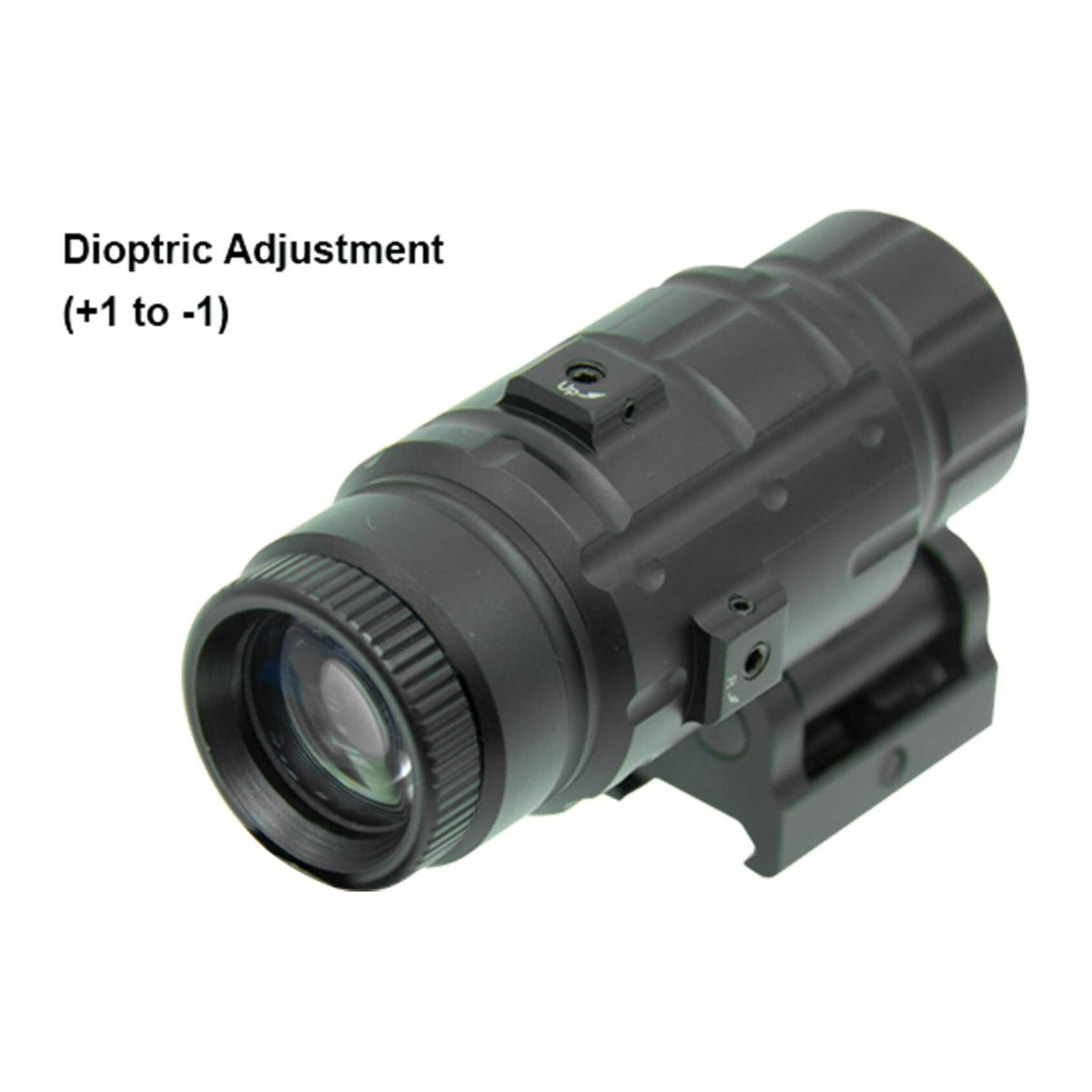 UTG 3x Magnifier with Quick Detachable Mount and Fully Adjustable Cam Lever Lock System (Black)