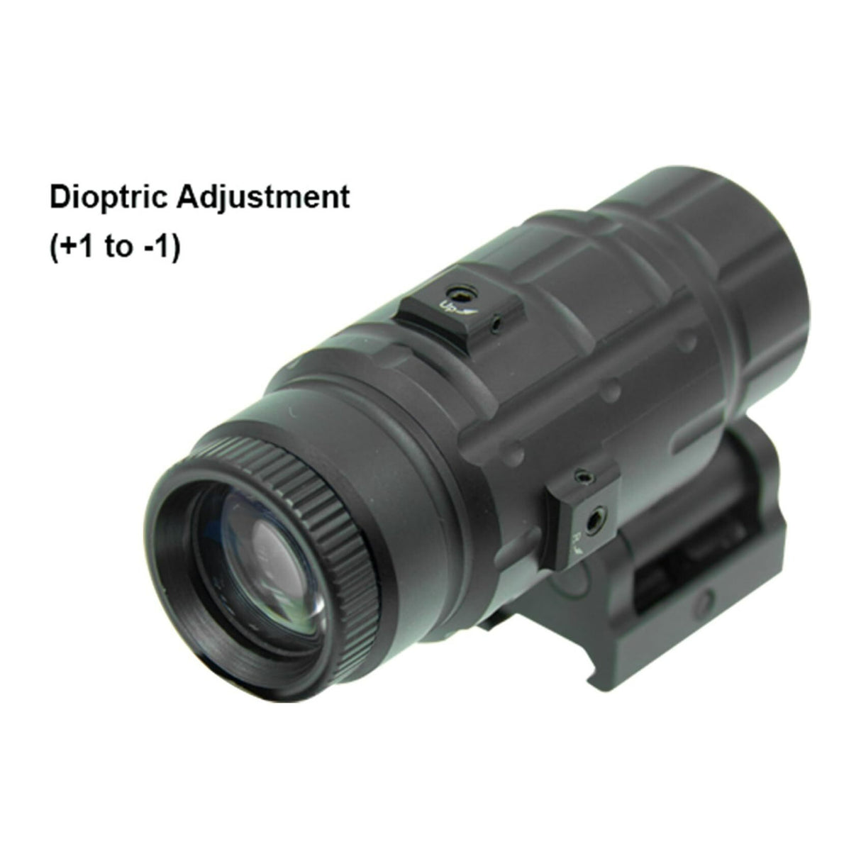 UTG 3x Magnifier with Quick Detachable Mount and Fully Adjustable Cam Lever Lock System (Black)
