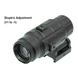 UTG 3x Magnifier with Quick Detachable Mount and Fully Adjustable Cam Lever Lock System (Black)