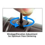 UTG 3x Magnifier with Quick Detachable Mount and Fully Adjustable Cam Lever Lock System (Black)