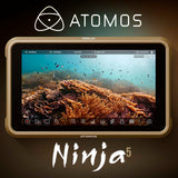 Atomos Ninja 5.2-Inch 1000nit HDR Monitor-Recorder with Accessory Kit, Camera Bag, and Cable Bundle