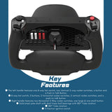 Honeycomb Aeronautical Alpha Flight Controls Yoke and Switch Panel Bundle with Flight Sim Chair