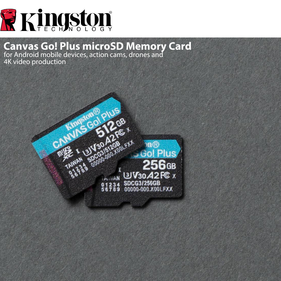Kingston 128GB MicroSDXC Canvas Go Plus Memory Card (5-Pack) with High-Speed Card Reader Bundle