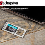 Kingston 128GB MicroSDXC Canvas Go Plus Memory Card (5-Pack) with High-Speed Card Reader Bundle