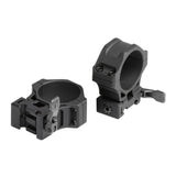 UTG ACCU-SYNC 34mm Picatinny Scope Rings with Locking Quick Release Lever (Black, Medium Profile)