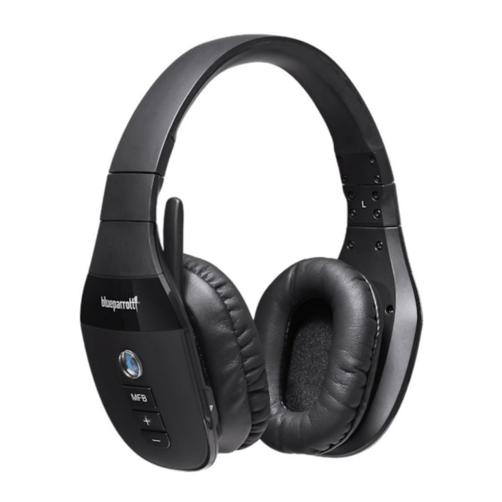 BlueParrott S450-XT Bluetooth Stereo Headset, Noise-Canceling Mic (Black) (Certified Refurbished)