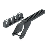UTG Picatinny Optic Mount with See-Through for 12 Gauge MOSSBERG 590 and 500 Shotguns (Black)