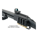 UTG Picatinny Optic Mount with See-Through for 12 Gauge MOSSBERG 590 and 500 Shotguns (Black)