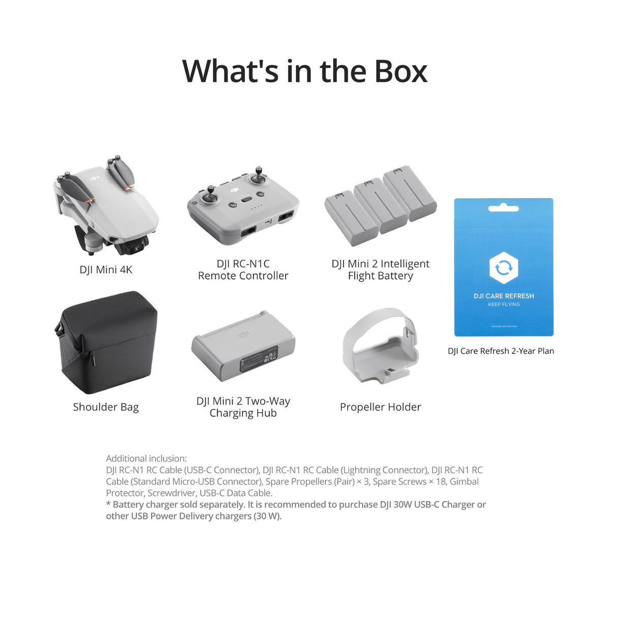 DJI Mini 4K Fly More Combo Drone with 4K UHD Camera and 2-Year Care Refresh Bundle