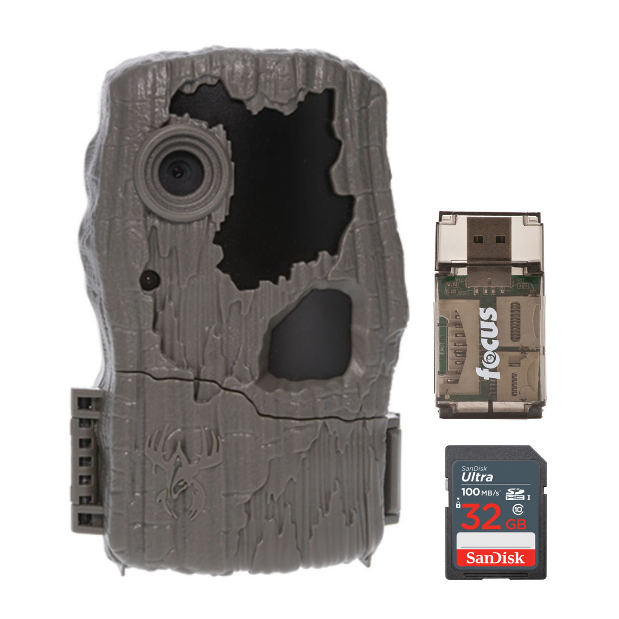Wildgame Innovations Spark 2.0 Combo Lightsout 18MP Trail Camera with 70-Feet Detection Range Bundle