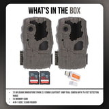 Wildgame Innovations Spark 2.0 Combo Lightsout 18MP Trail Camera with 70-Feet Range (2-Pack) Bundle