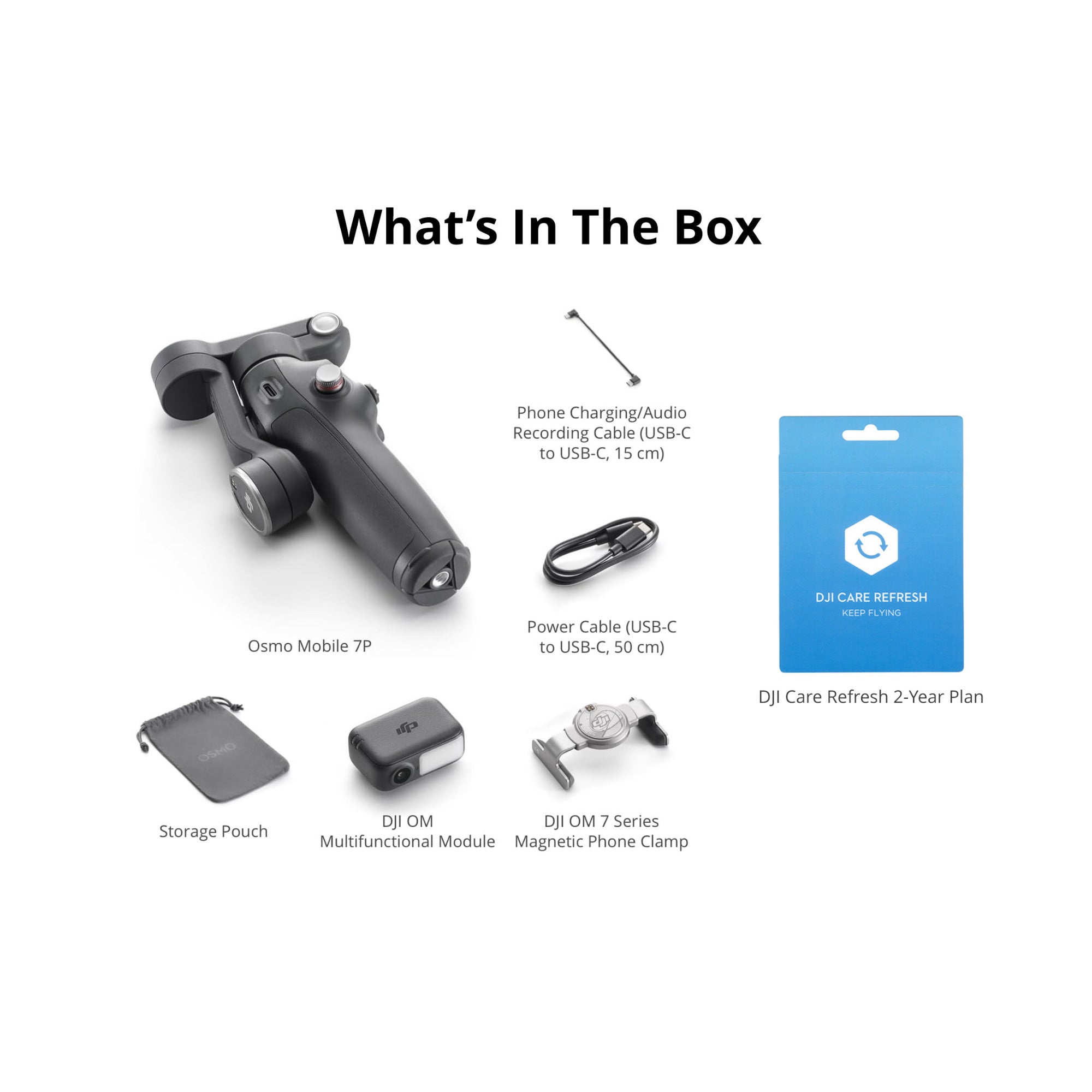 DJI Osmo Mobile 7P Intelligent Tracking Phone Gimbal with Care