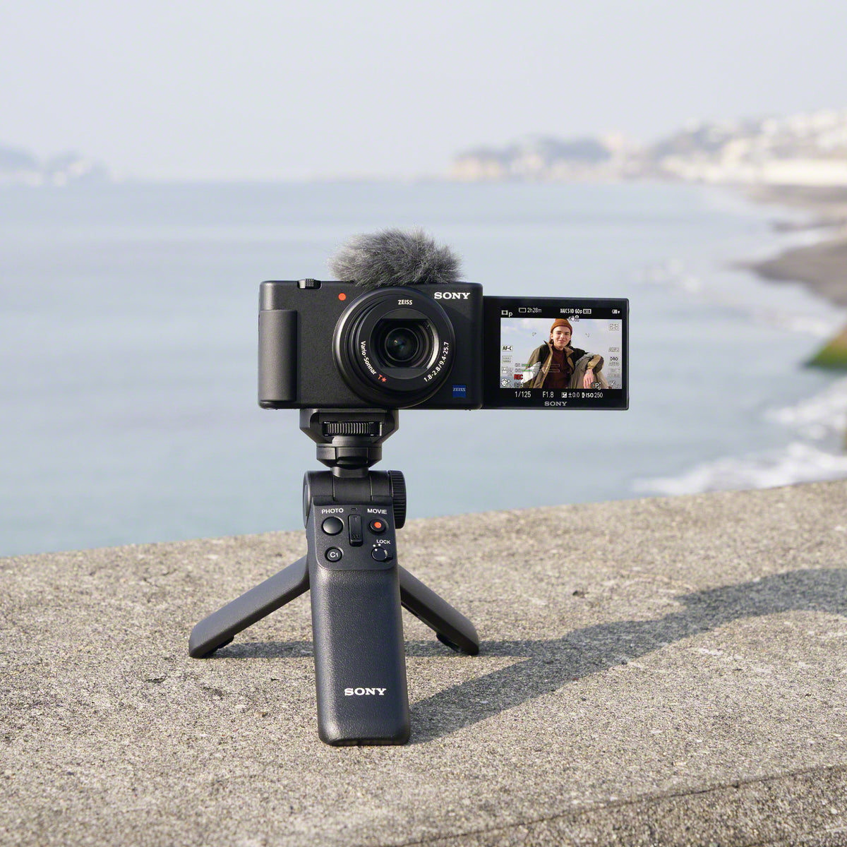 Sony Alpha ZV-E10 APS-C Vlog Camera with 16-50mm Lens (Black) and Vlogger Accessory Kit Bundle