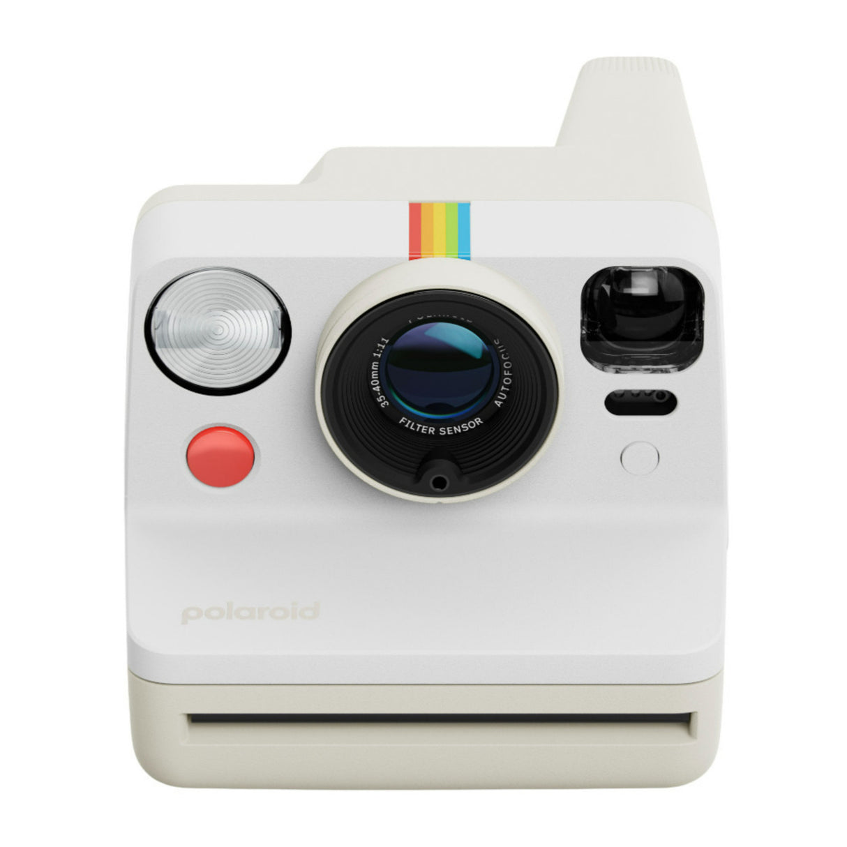 Polaroid Now Generation 3 Analog Instant Camera with Two-Lens Autofocus System (Pebble White)