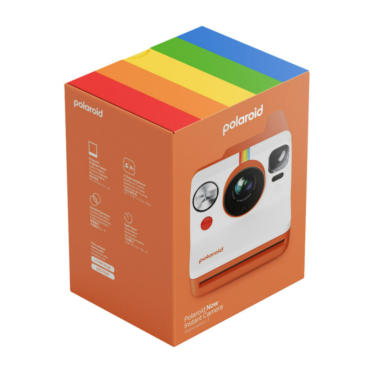 Polaroid Now Generation 3 Coral Analog Instant Camera (Open Box)