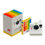 Polaroid Now Generation 3 Analog Instant Camera (White) and Color Film Bundle (8 Photos)