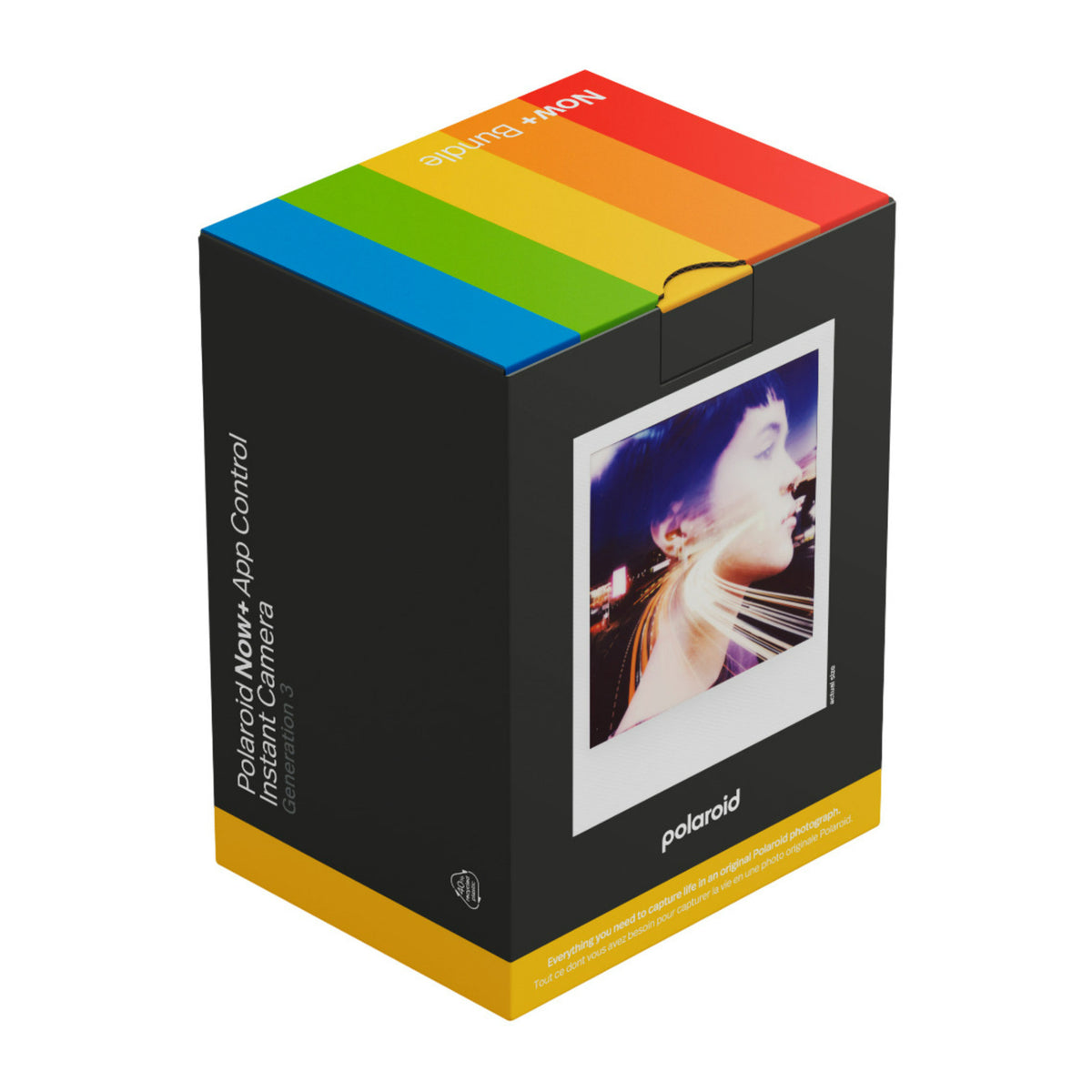 Polaroid Now Plus Generation 3 Instant Camera with Color Film Bundle (Black, 8 Photos)