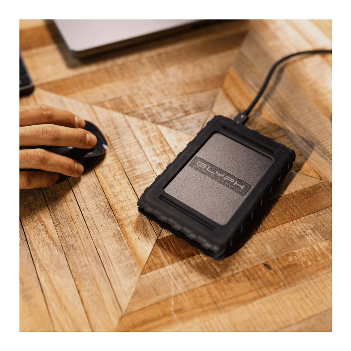 Glyph Blackbox Plus Rugged Portable 5400RPM Bus-Powered Time Machine Ready Hard Drive (1TB, Black)