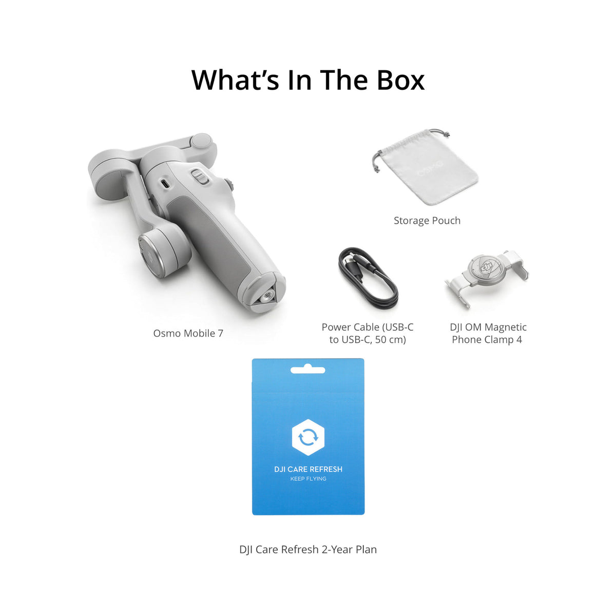 DJI Osmo Mobile 7 Bundle with Care Refresh 2-Year Plan Card
