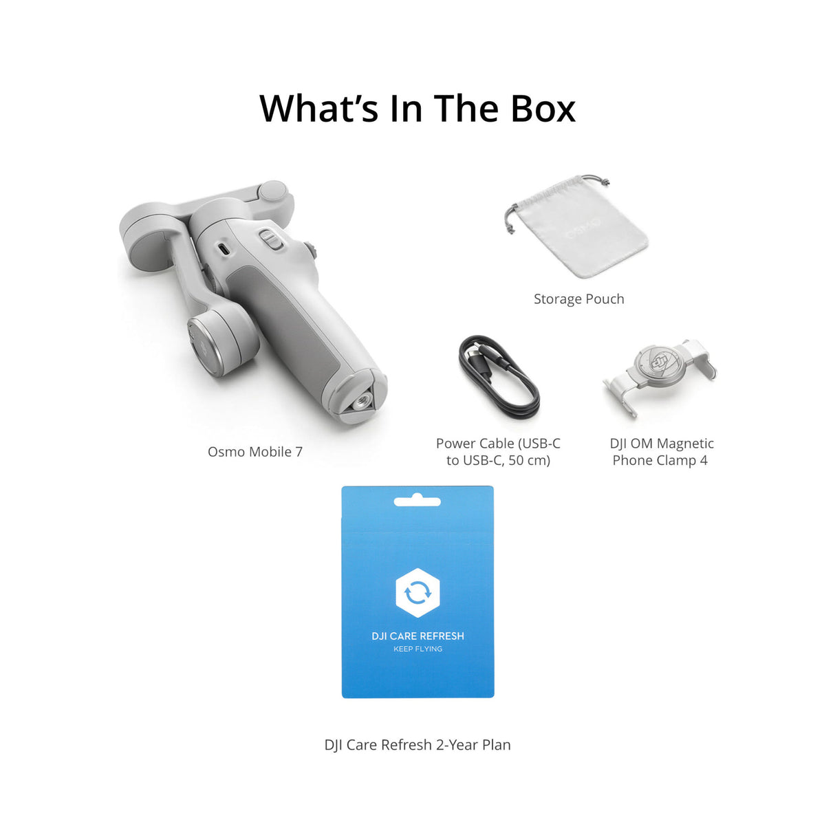 DJI Osmo Mobile 7 Bundle with Care Refresh 2-Year Plan Card