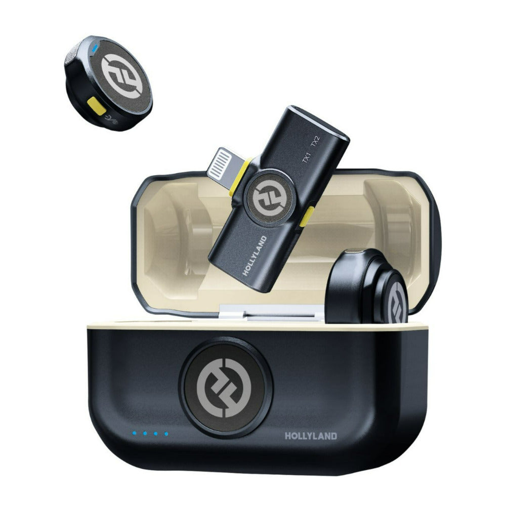 Hollyland Lark M2 Duo Wireless Lightning Lavalier Black Microphone