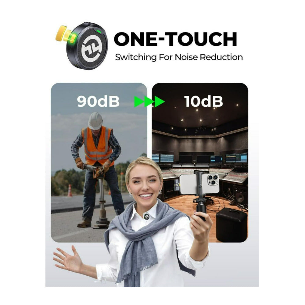 Hollyland Lark M2 Duo 2.4 Ghz Black Wireless Lavalier USB-C Microphone System