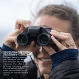 Nikon 10x25 S Dual-Hinge Design Stabilized Binoculars with Multilayer Lens Coatings (Black) Bundle