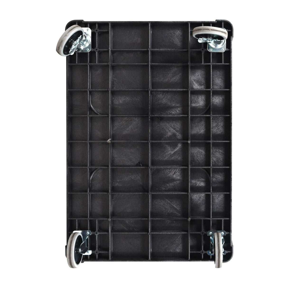 Luxor XLC11-B Two-Shelf Heavy Duty Utility Cart with Thermoplastic Resin Body (Black)