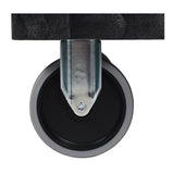 Luxor XLC11-B Two-Shelf Heavy Duty Utility Cart with Thermoplastic Resin Body (Black)