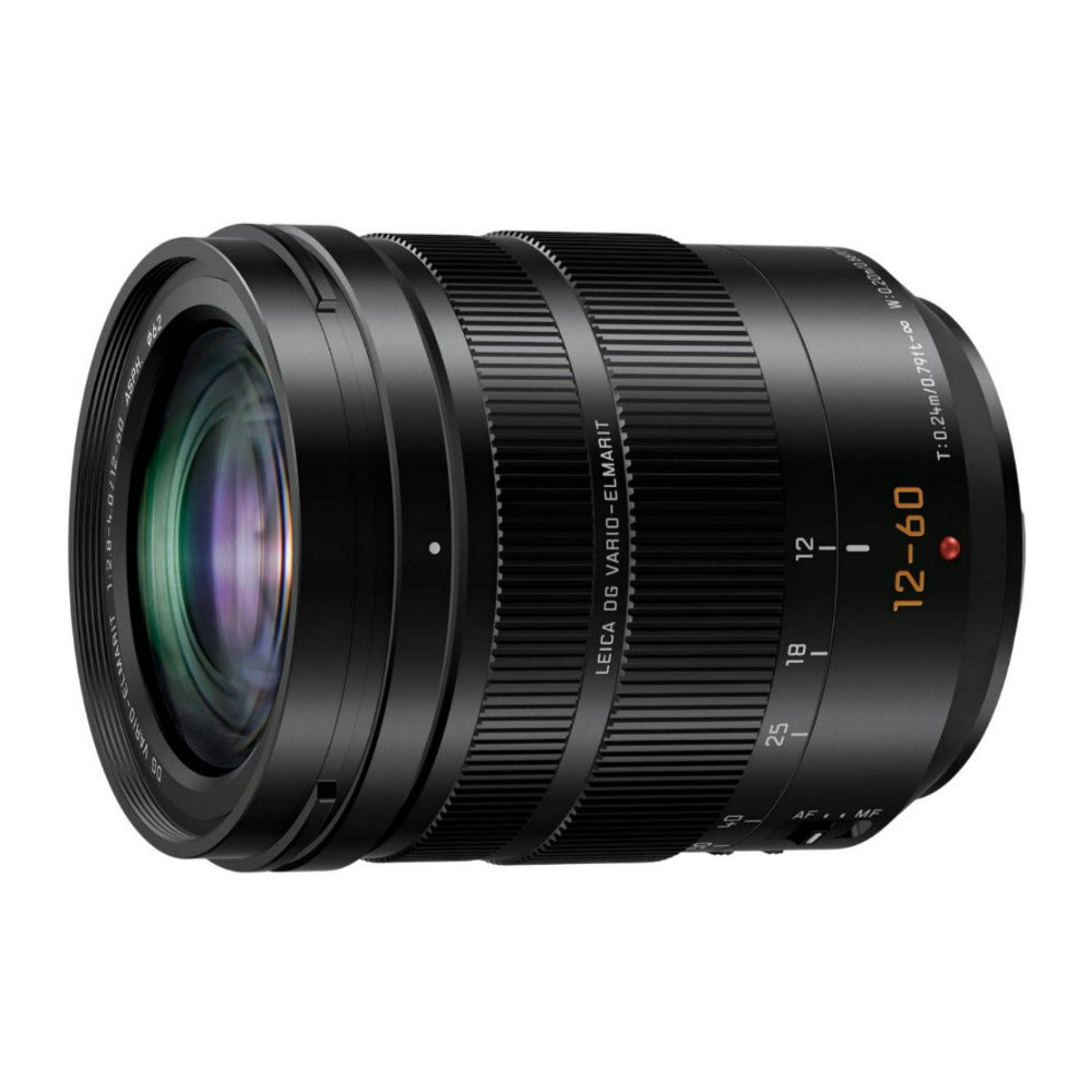 Panasonic H-ES12060 LUMIX G Leica Vario-Elmarit 12-60mm F2.8-4.0 Camera Lens (Black, Refurbished)