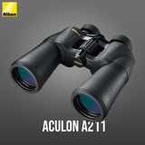 Nikon 10x50 ACULON A211 Binoculars with 10-Power Multicoated Lenses (Black) with Harness Bundle