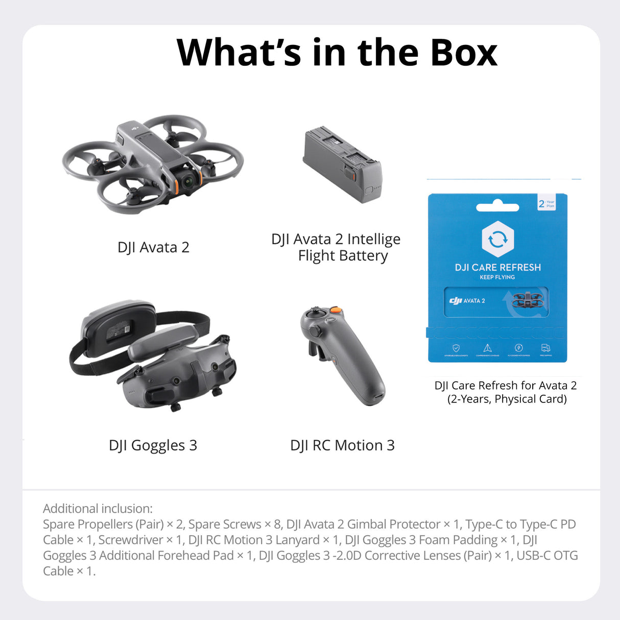 DJI Avata (Single Battery) Bundle with Care Refresh 2-Year Plan