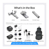 DJI RS 4 Mini Gimbal Stabilizer with Mic Mini (2 TX+ 1 RX+ Charging Case), Case, and 2 Lavalier Mics