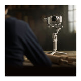 DJI RS 4 Mini Gimbal Stabilizer with Mic Mini (2 TX+ 1 RX+ Charging Case), Case, and 2 Lavalier Mics
