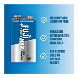 Fuji EnviroMax 9 Volt Extra Heavy Duty Battery for Clocks, Remotes, LED Headlamps and Flashlights
